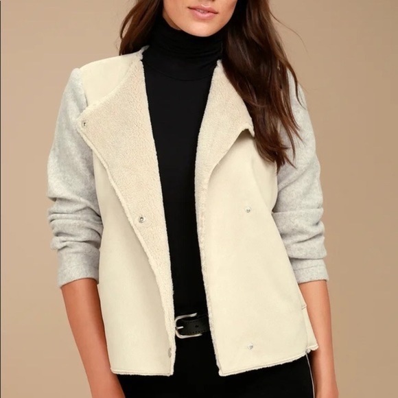 BB Dakota by Steve Madden - Women's Glenna Mixed Media Jacket - Picture 2 of 11